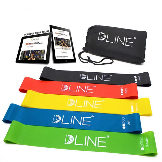 Premium Workout Resistance Training Bands For Men & Women - Set of 5